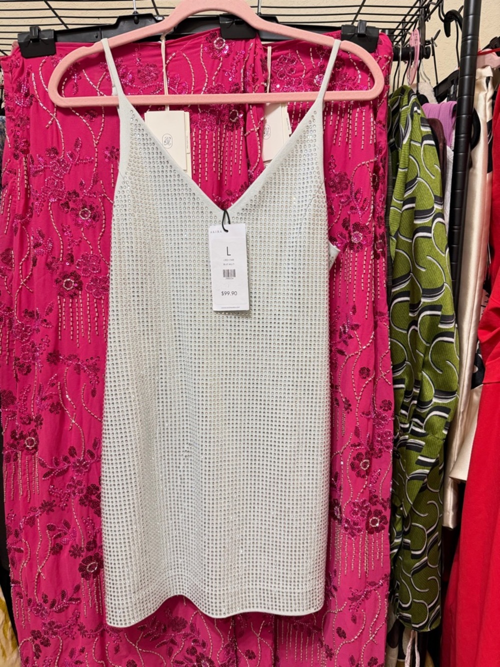DIAMONDS ARE A GIRLS BEST FRIEND MINI DRESS - Picture 6 of 6